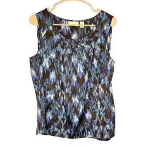 Chicos Womans Sleeveless Blouse Shirt Top Size 2 Large